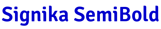 Signika SemiBold шрифт